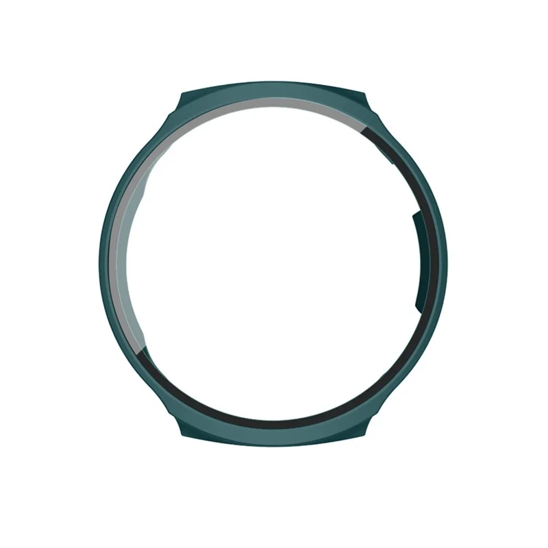 For Aigo V8 Anti Scratch Watch Case PC Protective Cover with Tempered Glass Screen Protector - Midnight Green