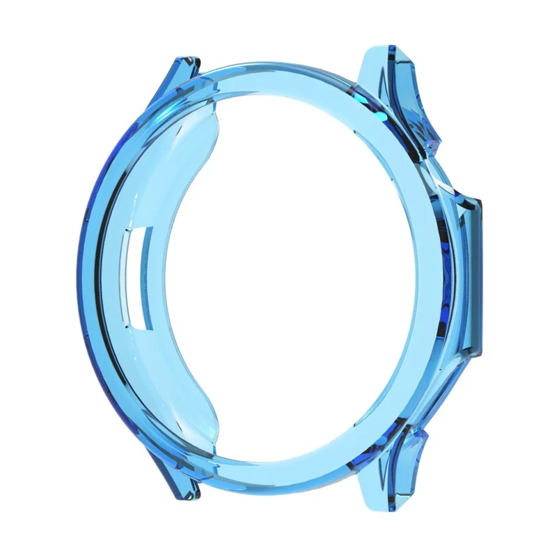 For Oppo Watch X3 Case Semi-Open TPU Protective Shell Hollow Watch Frame - Transparent Blue
