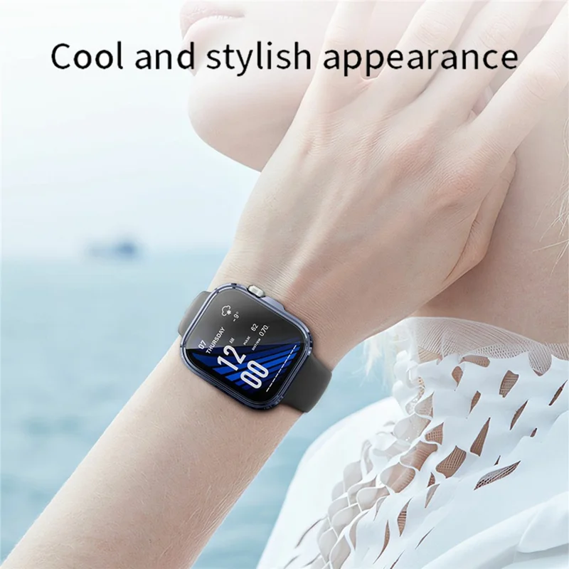 For Huawei Watch Fit 5 Pro Full Coverage TPU Watch Cover Electroplated Protective Case - Midnight Blue
