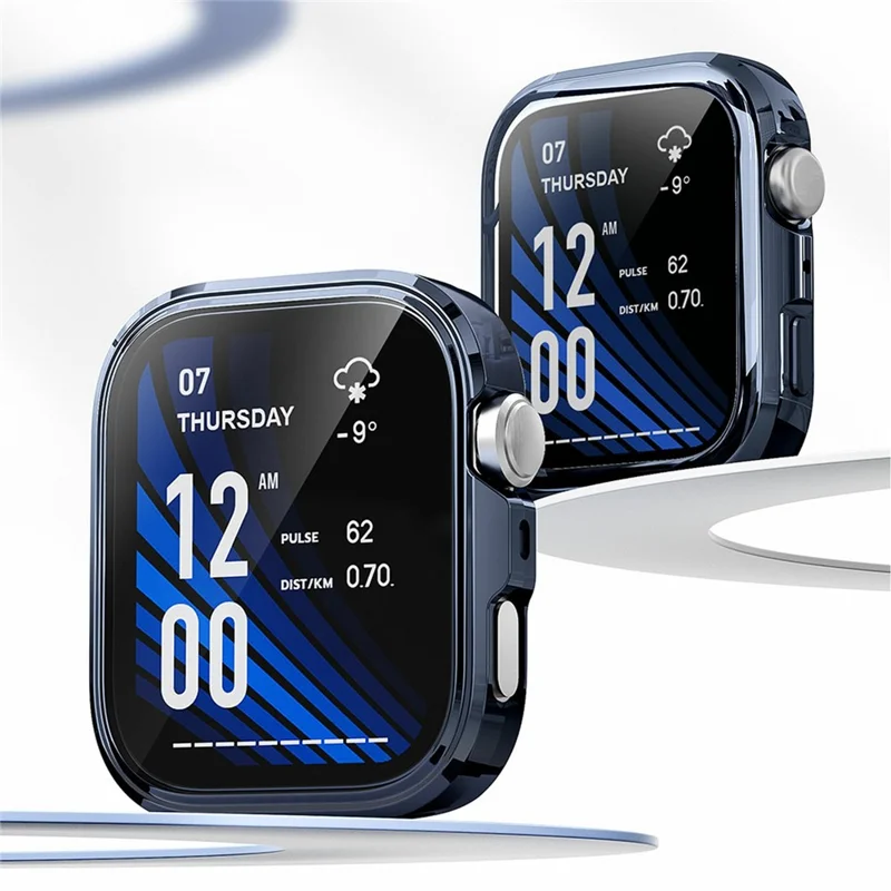 For Huawei Watch Fit 5 Pro Full Coverage TPU Watch Cover Electroplated Protective Case - Midnight Blue