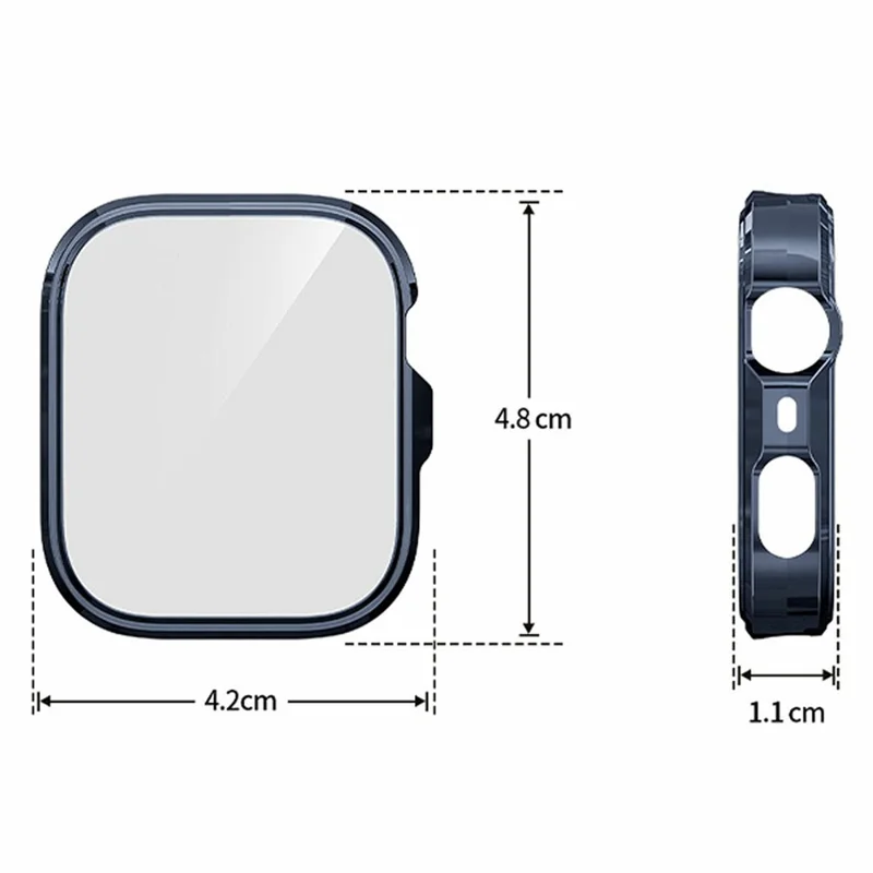 For Huawei Watch Fit 5 Pro Full Coverage TPU Watch Cover Electroplated Protective Case - Midnight Blue