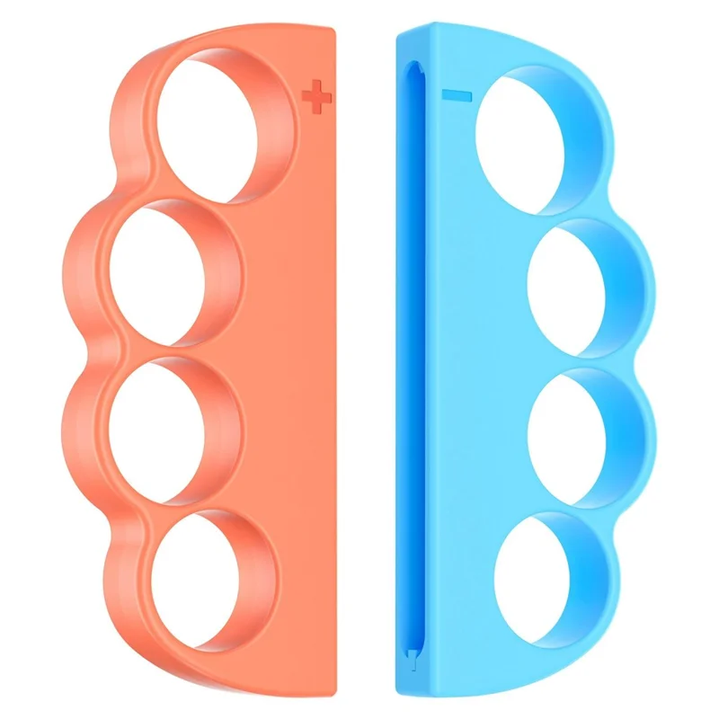 2Pcs for Nintendo Switch 2 Joy-Con Boxing Finger Clasp Left  /  Right Punch Grips ABS Knuckle Grips - Orange Blue