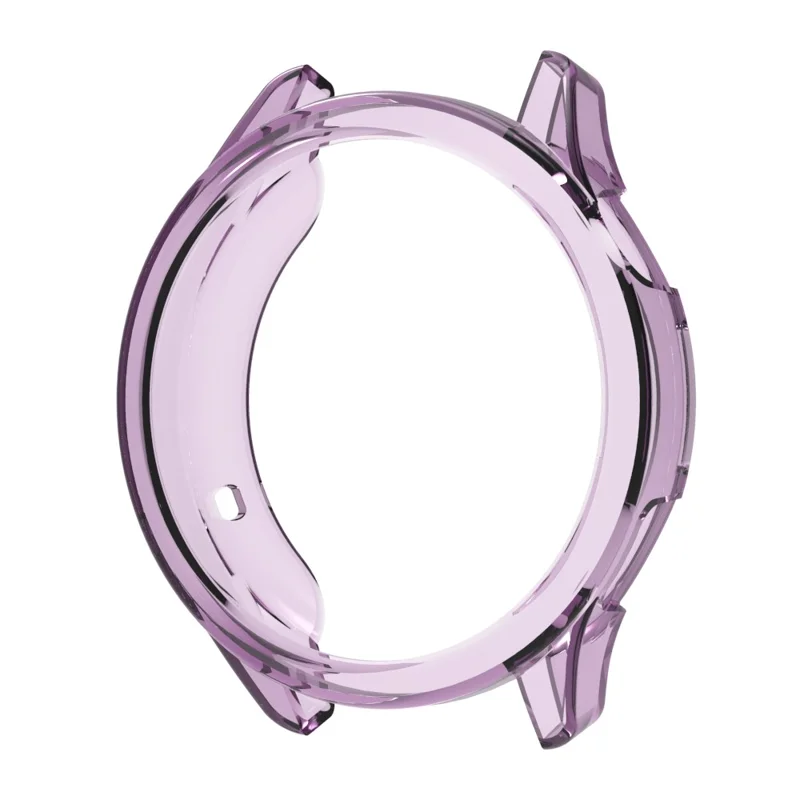 For Xiaomi Watch S5 Protective Watch Case Soft TPU Hollow Out Cover - Transparent Purple