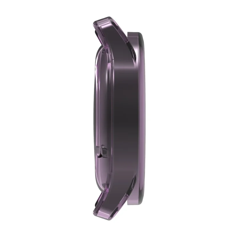 For Xiaomi Watch S5 Protective Watch Case Soft TPU Hollow Out Cover - Transparent Purple