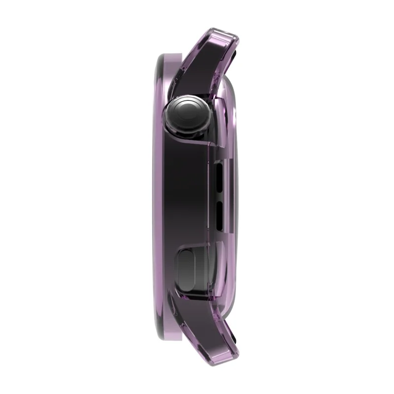 For Xiaomi Watch S5 Protective Watch Case Soft TPU Hollow Out Cover - Transparent Purple