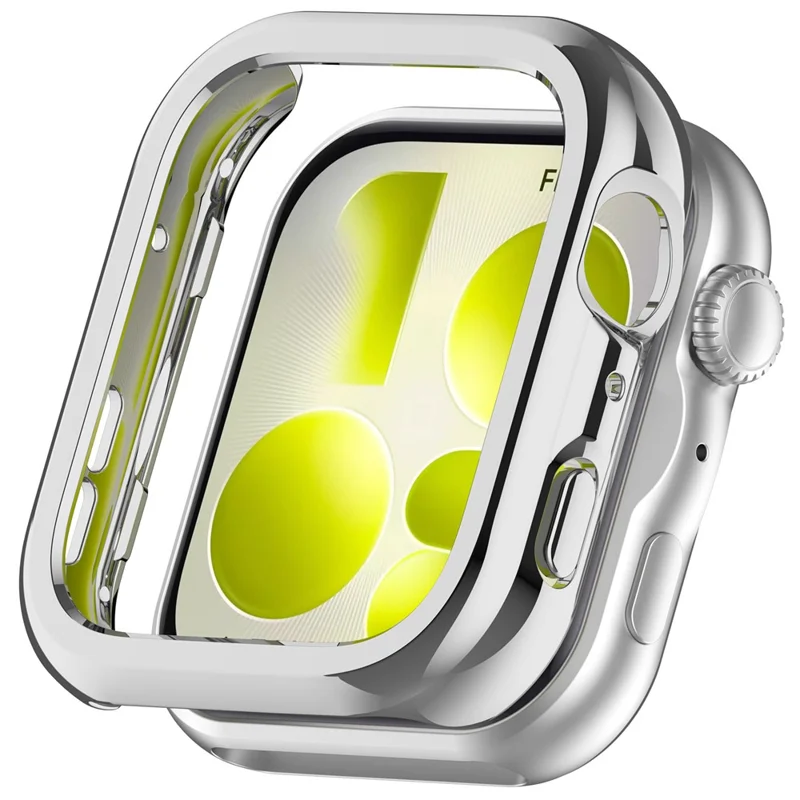 Funda para reloj Huawei Watch Fit 5 de policarbonato - Protección semicubierta hueca - Plata