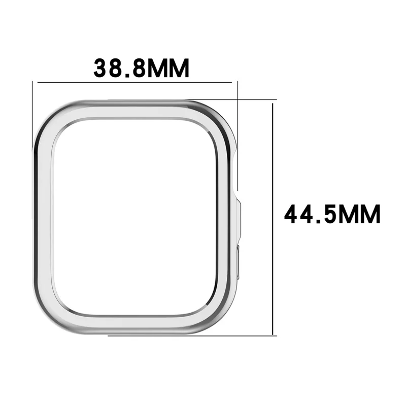 Funda para reloj Huawei Watch Fit 5 de policarbonato - Protección semicubierta hueca - Plata