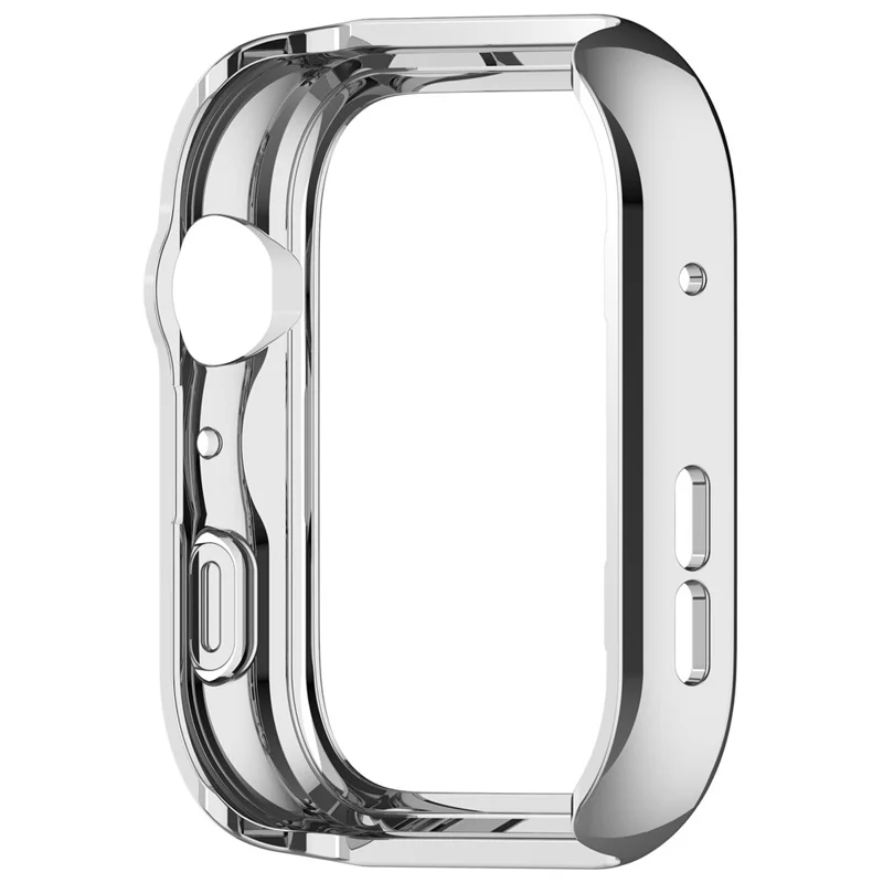 Funda protectora de PC para Huawei Watch Fit 5 Pro, carcasa dura con marco hueco, color plateado
