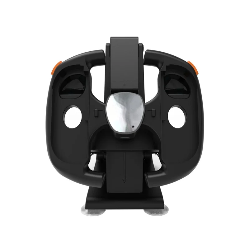 KJH-NS2-035-2 Soporte de Carga con Diseño de Volante de Carreras para Nintendo Switch 2, Soporte para Doble Control Joy-Con con Pantalla LED de Juego - Negro