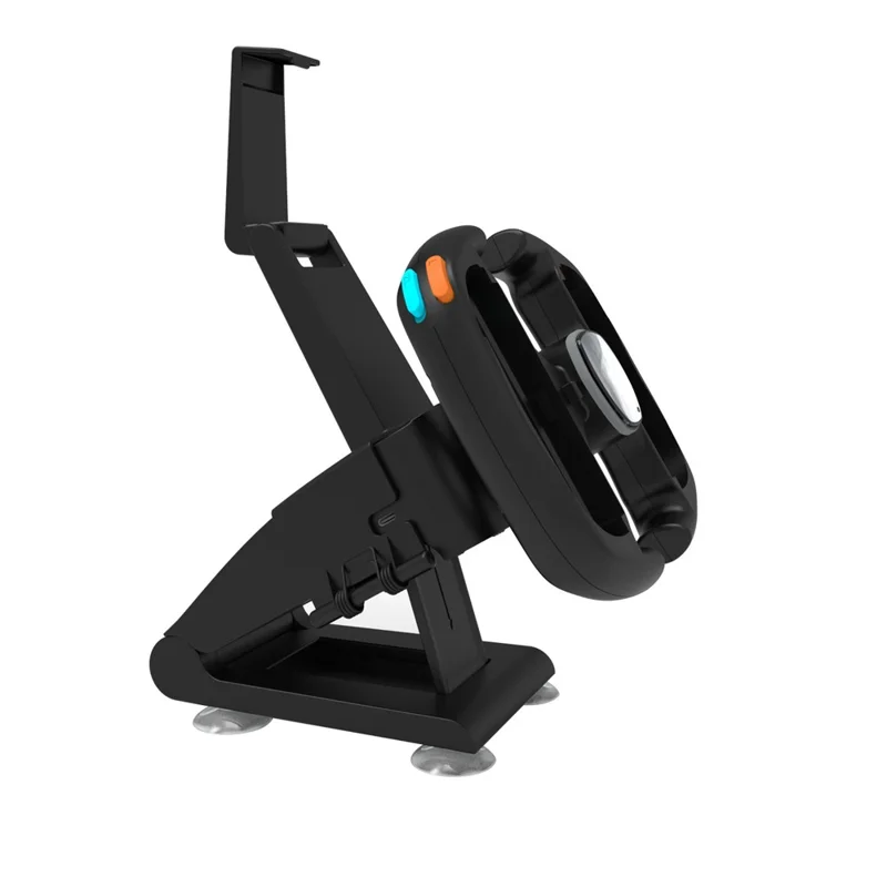 KJH-NS2-035-2 Soporte de Carga con Diseño de Volante de Carreras para Nintendo Switch 2, Soporte para Doble Control Joy-Con con Pantalla LED de Juego - Negro