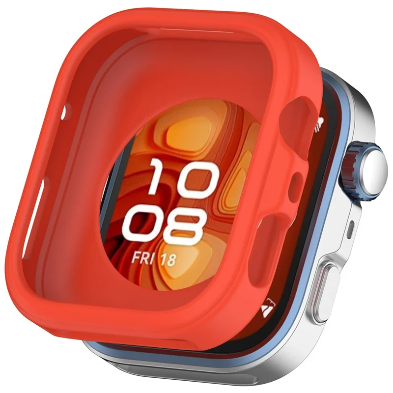 Silikonhülle für Huawei Watch Fit 5 Pro / Fit 4 Pro, hohler Schutzcover für Smartwatch – Orange