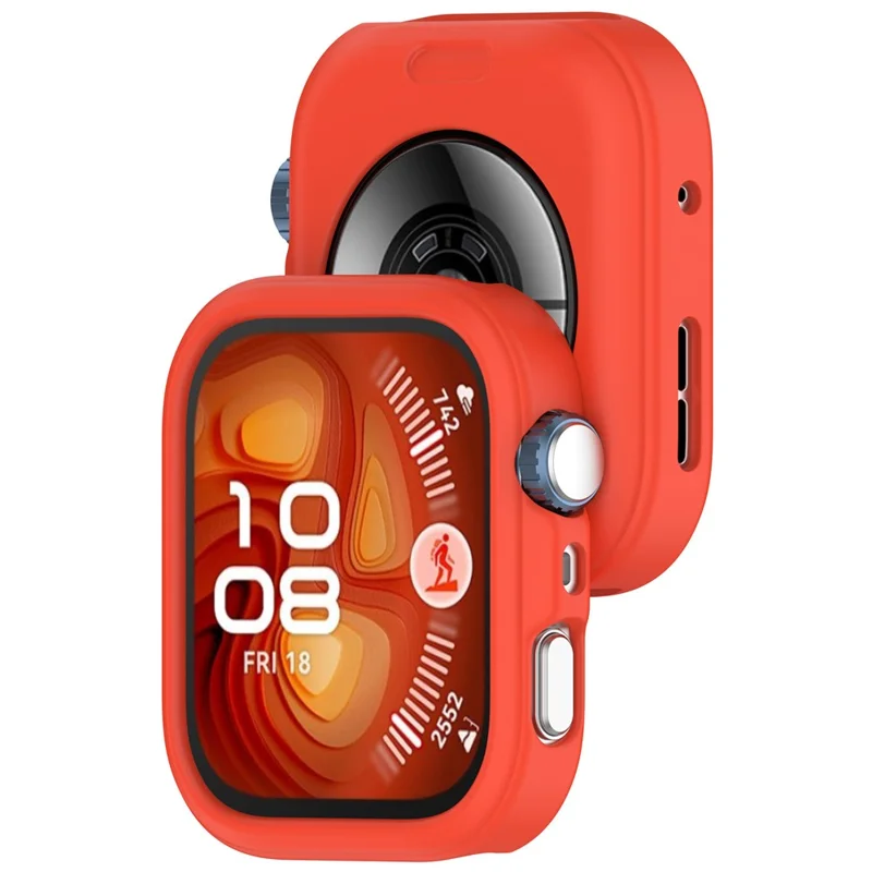 Silikonhülle für Huawei Watch Fit 5 Pro / Fit 4 Pro, hohler Schutzcover für Smartwatch – Orange