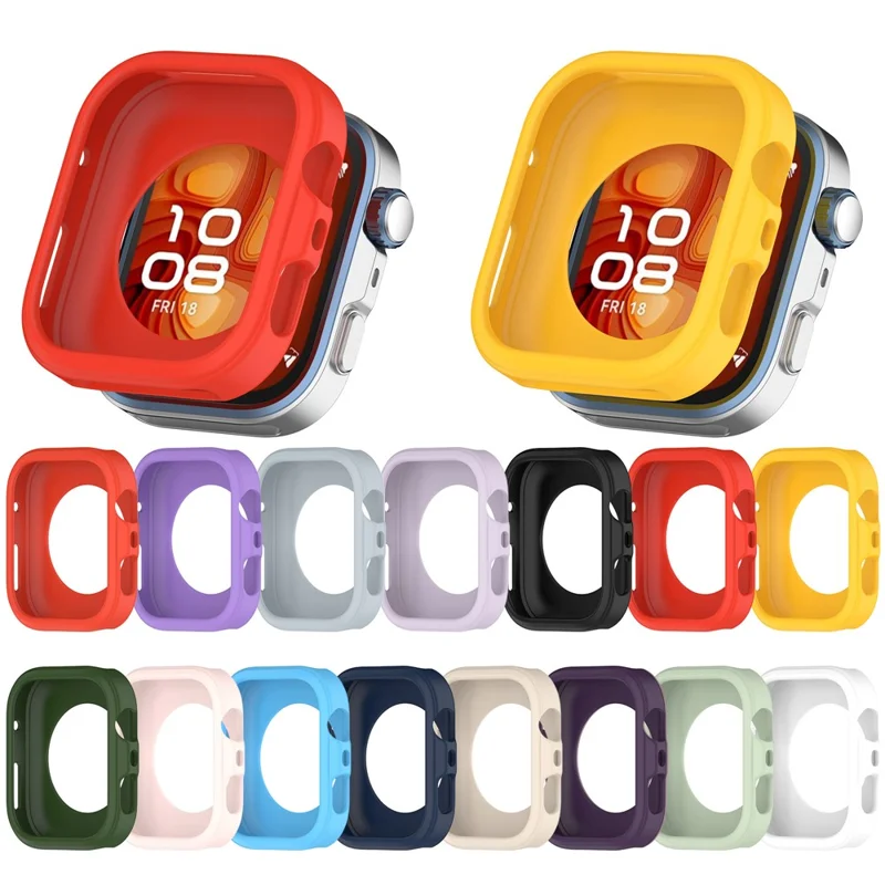 Silikonhülle für Huawei Watch Fit 5 Pro / Fit 4 Pro, hohler Schutzcover für Smartwatch – Orange