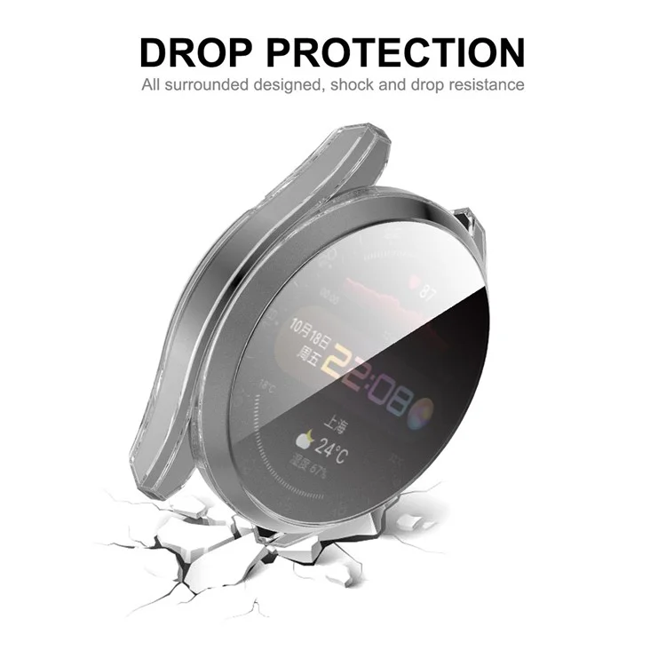 Enkay Hat Prince Anti Scratch Transparent TPU Smart Watch Case Case Para Huawei Watch 3 Pro 48mm - Transparente