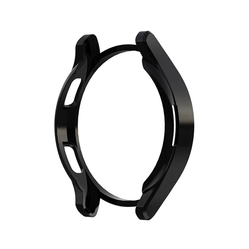 Case do Samsung Galaxy Watch4 Classic 46 mm, miękka obudowa z tworzywa TPU, półprzezroczysta nakładka z powłoką elektrolityczną, ochronna obudowa - Czarna