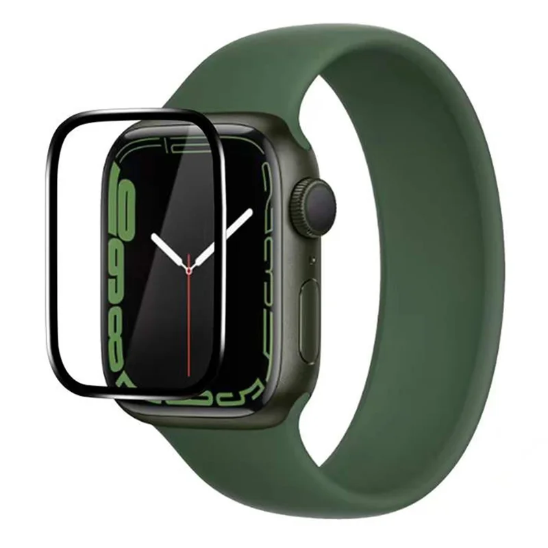 COTECI 24001 PET Screen Protector for Apple Watch SE (2025) / SE (2022) / SE (2020) / SE / Series 6 / 5 / 4 40mm Soft Edge Full Coverage Film - Black