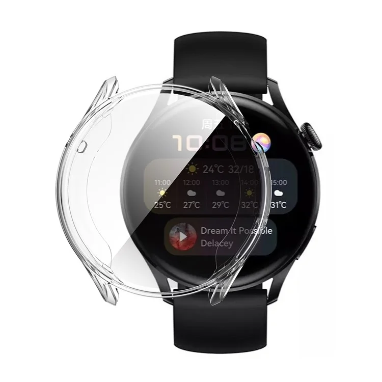 ENKAY HAT PRINCE Transparent TPU Smart Watch Case Shell for Huawei Watch 3 46mm - Transparent