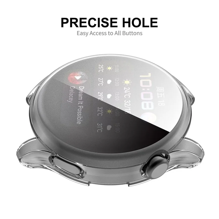 Enkay Hat Prince Transparent TPU Smart Watch Case Shell Para Huawei Watch 3 46 mm - Transparente