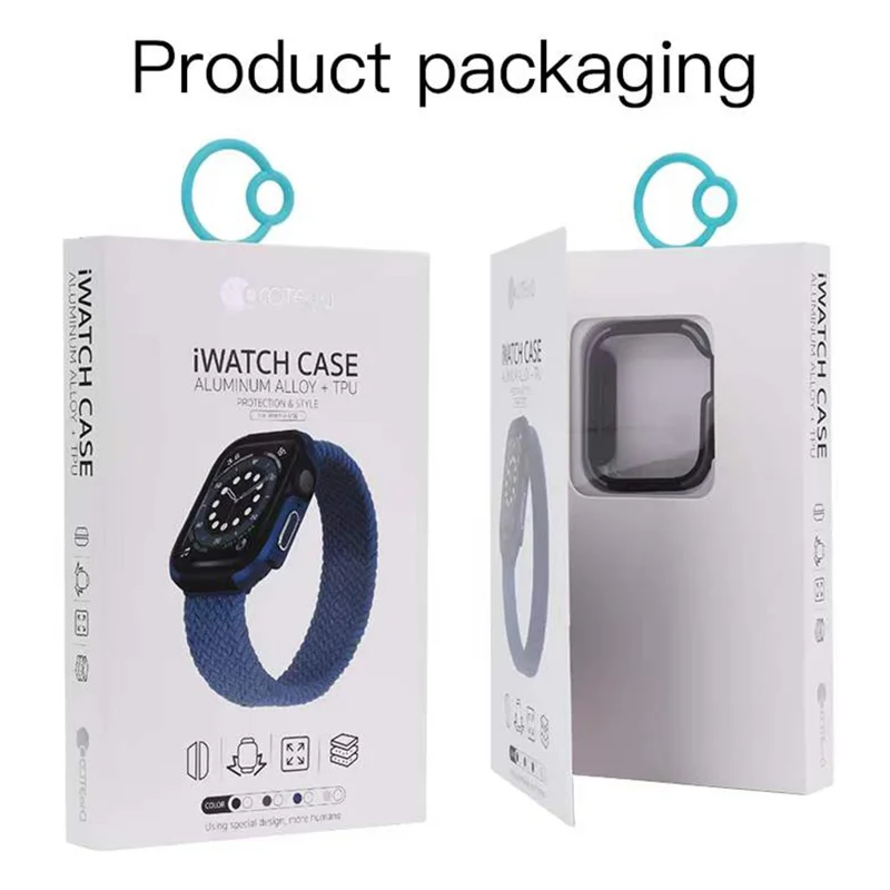 COTECI CS7076 Watch Case for Apple Watch Series 6 5 4 SE 44mm Aluminum Alloy + TPU Protective Cover - Silver