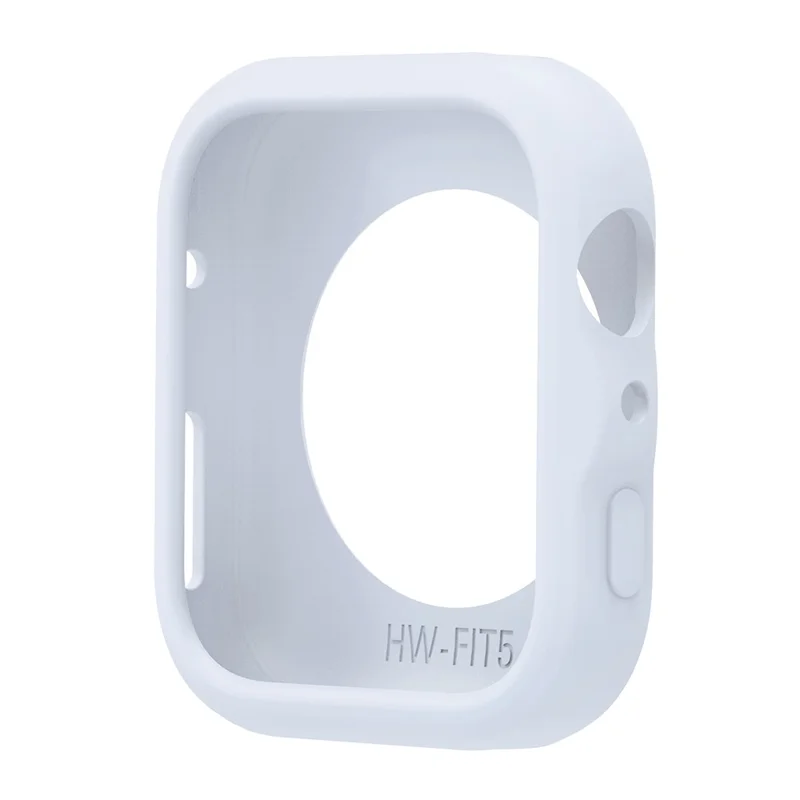 For Huawei Watch Fit 5 Silicone Case Shockproof Protective Hollow Watch Frame Cover - Baby Blue