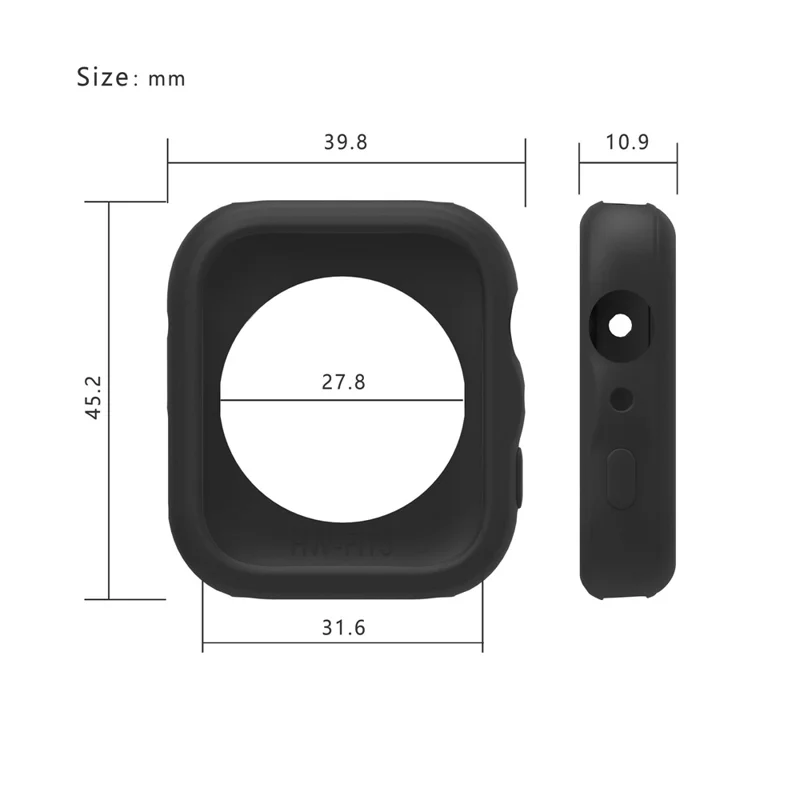 For Huawei Watch Fit 5 Silicone Case Shockproof Protective Hollow Watch Frame Cover - Baby Blue