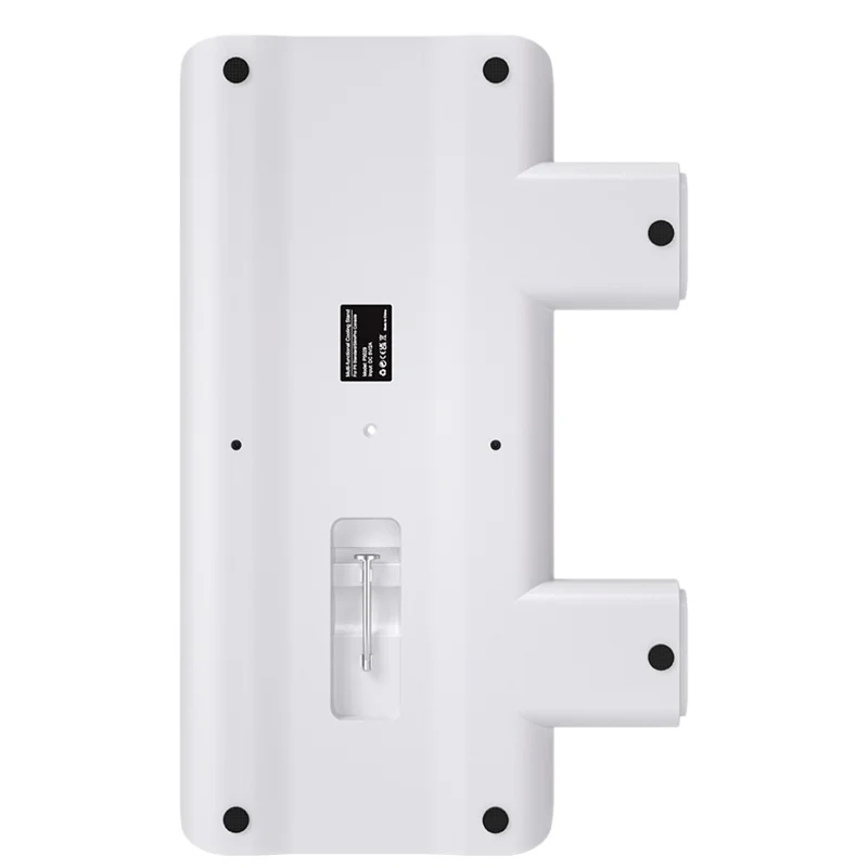P5029 PS5 / PS5 Pro / PS5 Slim / Standard kølestation med 3-trins ventilator og trådløs hurtigoplader til to kontrollere med headsetholder - Hvid