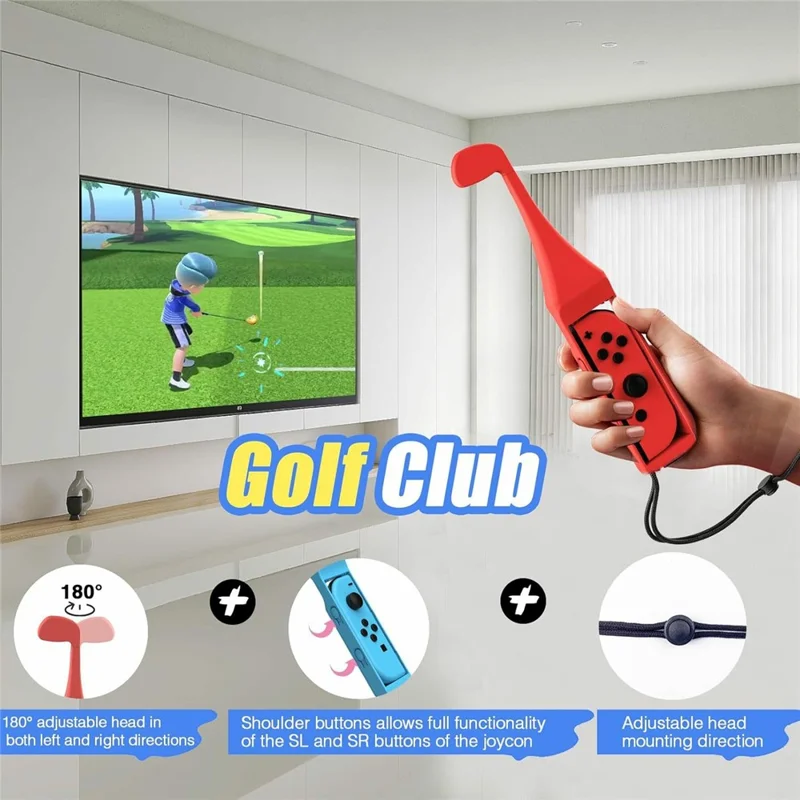 DOBE FOMIS ELECTRONICS TNS-3152 15-in-1 Sports Kit for Nintendo Switch  /  Switch OLED Joy-Con Sports Accessories Gaming Controller Set