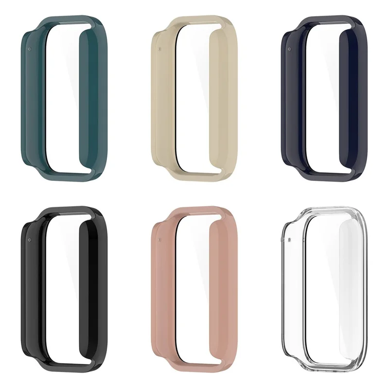 Obudowa ochronna z hartowanym szkłem do ekranu dla Xiaomi Smart Band 10 Pro (wersja standardowa), pokrywa z tworzywa PC - Czarny
