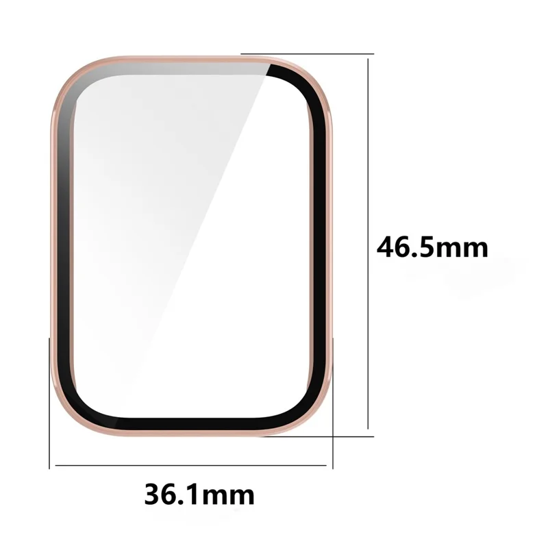 Obudowa ochronna z hartowanym szkłem do ekranu dla Xiaomi Smart Band 10 Pro (wersja standardowa), pokrywa z tworzywa PC - Czarny