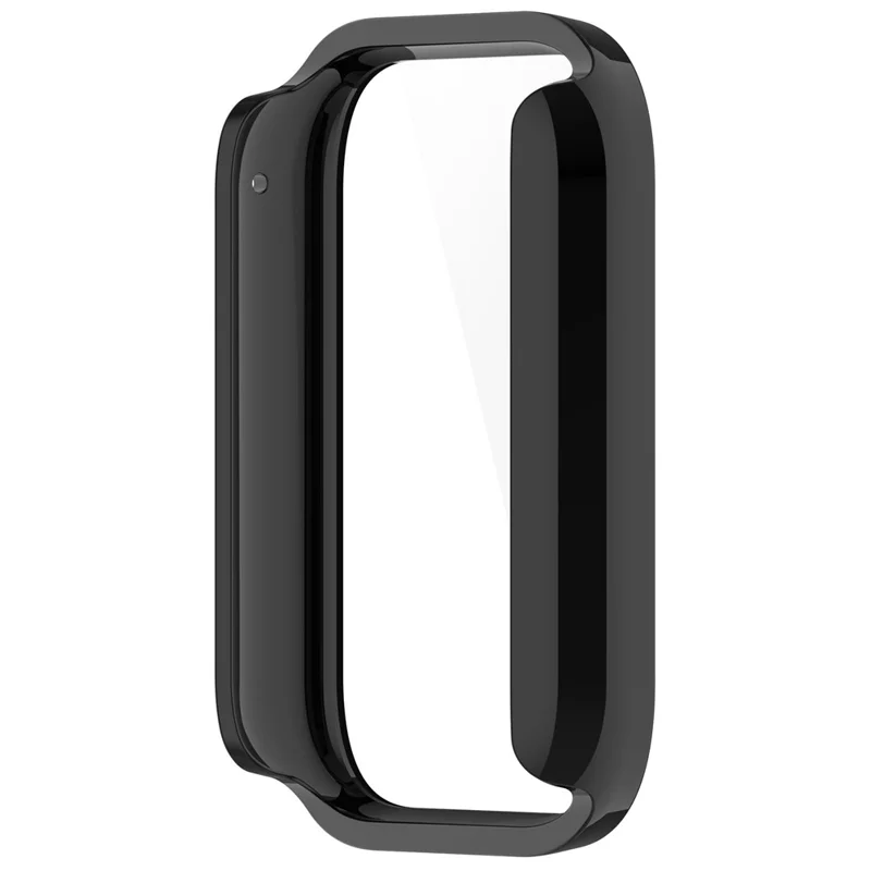 Capa de Proteção para Xiaomi Smart Band 10 Pro (Edição Cerâmica) com Protetor de Ecrã de Vidro Temperado, Capa para Relógio em PC - Preto