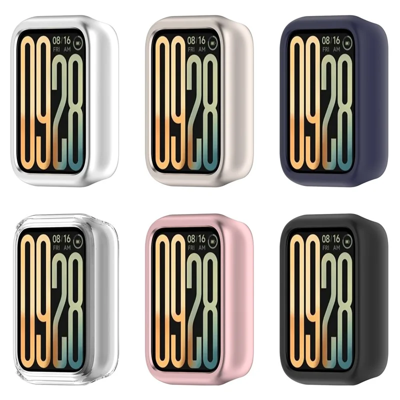 Custodia per Xiaomi Smart Band 10 Pro (Edizione Standard) con Design Traforato, Cornice Rigida in PC, Protezione per Orologio - Nero