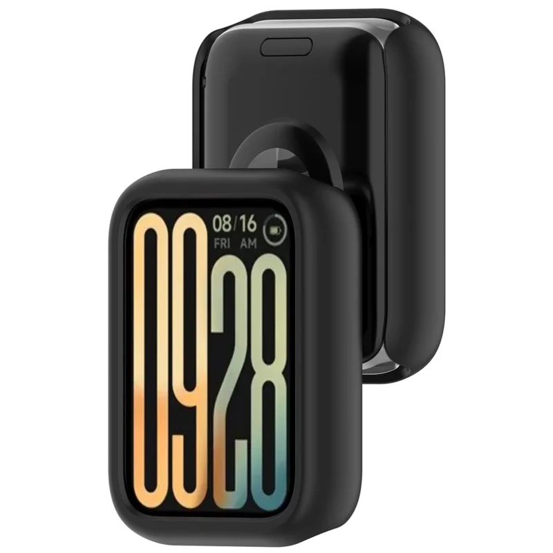 Custodia per Xiaomi Smart Band 10 Pro (Edizione Ceramica) con Design Traforato, Cornice Rigida in PC, Protezione per Orologio - Nero