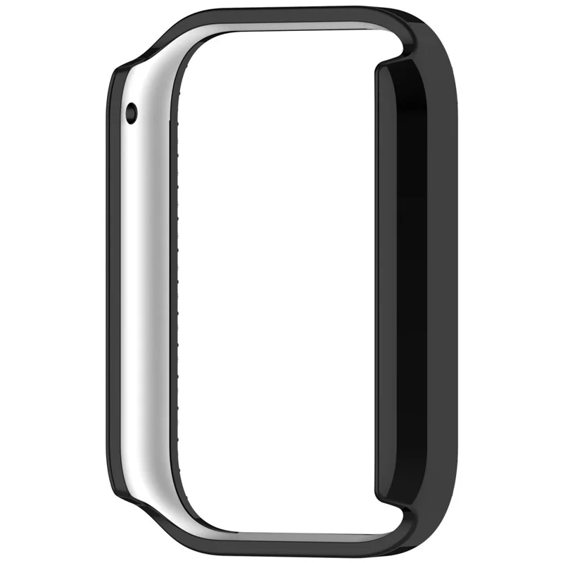 For Xiaomi Smart Band 10 Pro Halvskal med Strassdekoration Hård PC-beskyttelsesdæksel - Sort