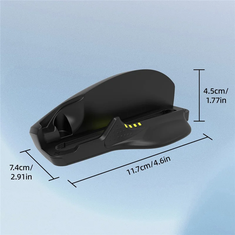 8049 2 Pezzi Supporto Mouse per Controller di Gioco per Nintendo Switch 2 Joy-Con Controller Mini Supporto Convertitore Mouse - Nero