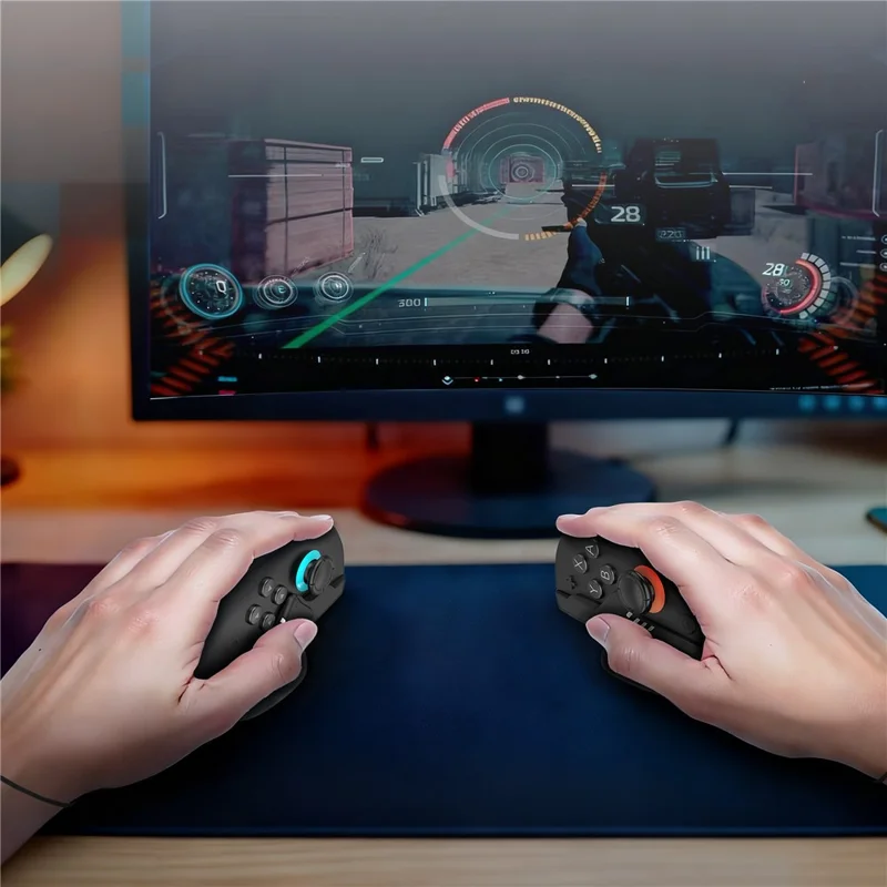 8049 2 Pezzi Supporto Mouse per Controller di Gioco per Nintendo Switch 2 Joy-Con Controller Mini Supporto Convertitore Mouse - Nero