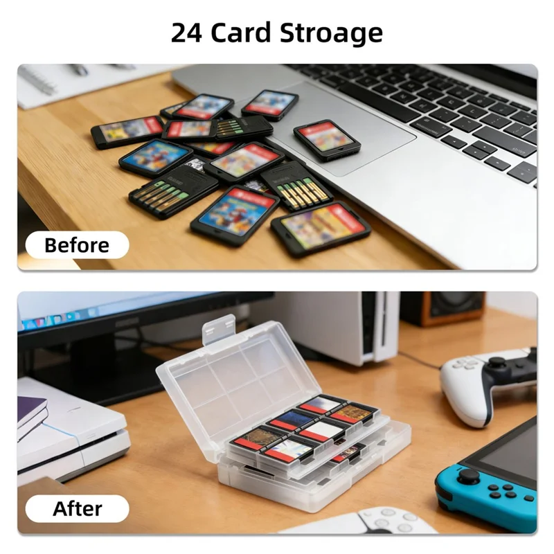 8029 Carrying Case for Nintendo Switch 2 PU Portable Travel Bag Multi-function Storage Pouch with Game Card Slots - Black