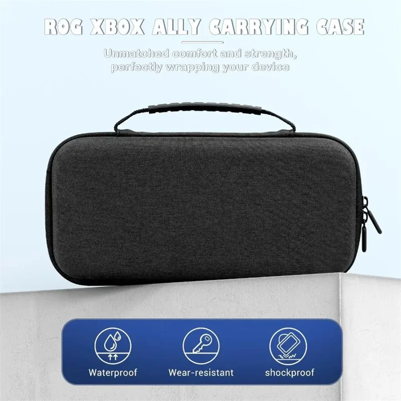 8047 Carrying Case for Asus ROG Xbox Ally X (2025) Portable Gaming Console Shockproof EVA Hard Shell Travel Storage Bag - Black