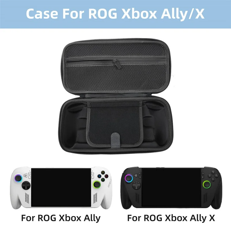 8047 Carrying Case for Asus ROG Xbox Ally X (2025) Portable Gaming Console Shockproof EVA Hard Shell Travel Storage Bag - Black