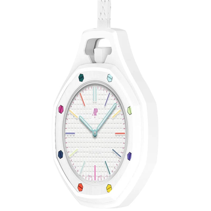 Für Swatch Royal Pop Silikon Schutzhülle Fallschutz Uhrenschale - Weiß