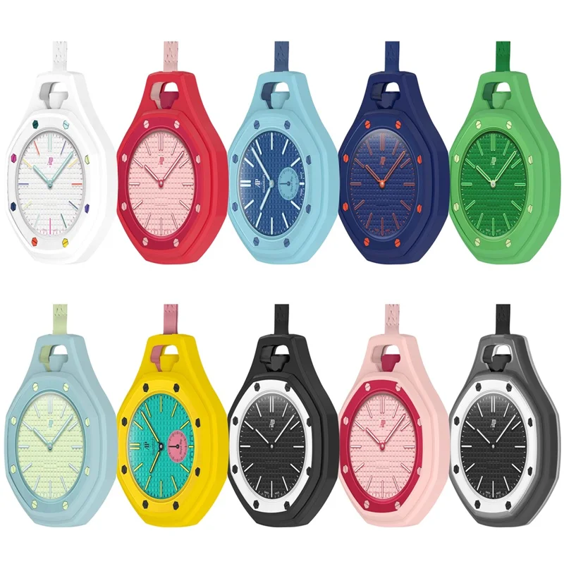 Für Swatch Royal Pop Silikon Schutzhülle Fallschutz Uhrenschale - Weiß