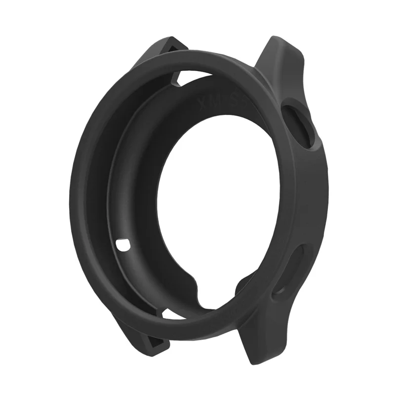 Silicone Case for Xiaomi Watch S5 Protective Cover Shockproof TPU Shell Bumper - Black