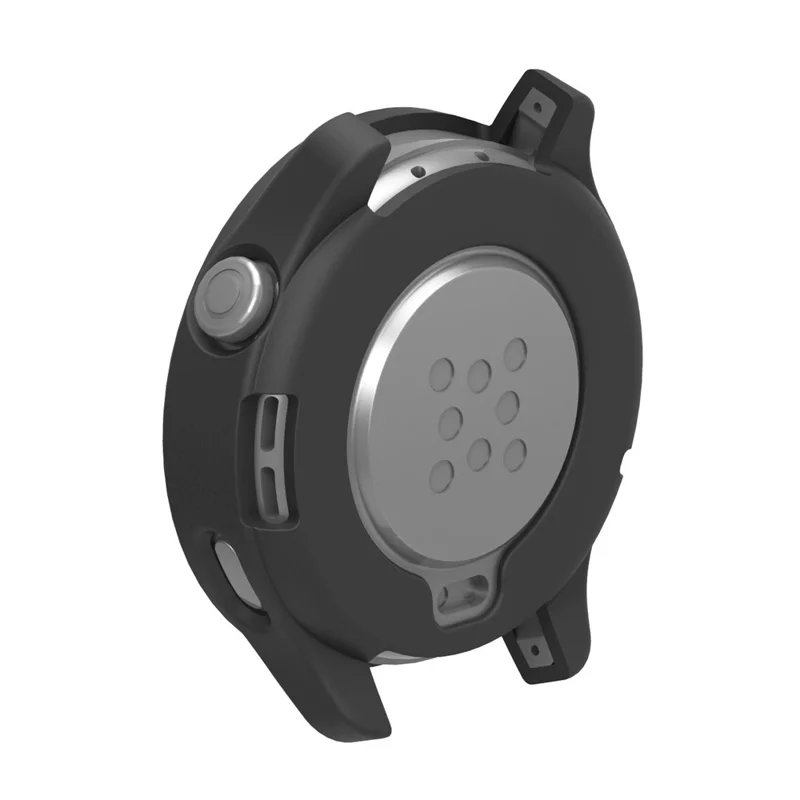 Silicone Case for Xiaomi Watch S5 Protective Cover Shockproof TPU Shell Bumper - Black