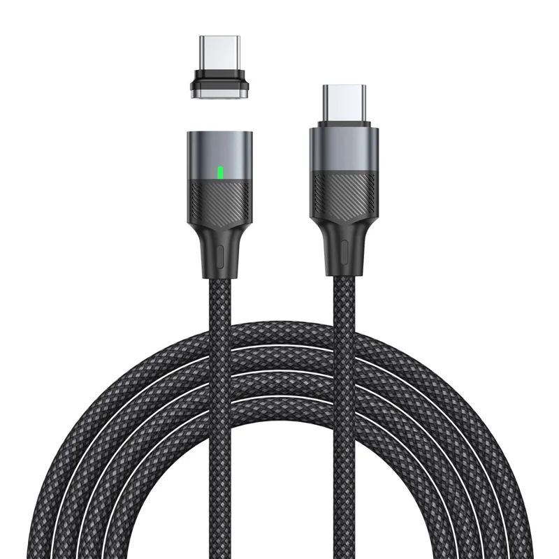 240W 1.2m Magnetic USB-C Cable 120Gbps Thunderbolt 5 Data Transfer Dustproof Type-C Charging Cable - Straight Connector