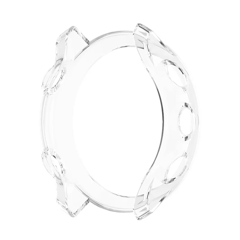 Shockproof TPU Watch Protective Half Cover Case for Garmin Forerunner 55/158 - Transparent White