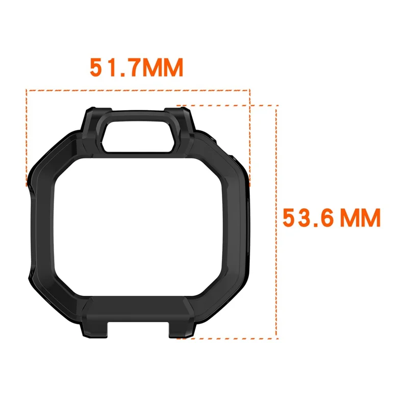 For Huawei Watch Kids X1 / Watch Kids X1 Pro Case Semi-Open TPU Protective Shell Hollow Watch Frame - Blue