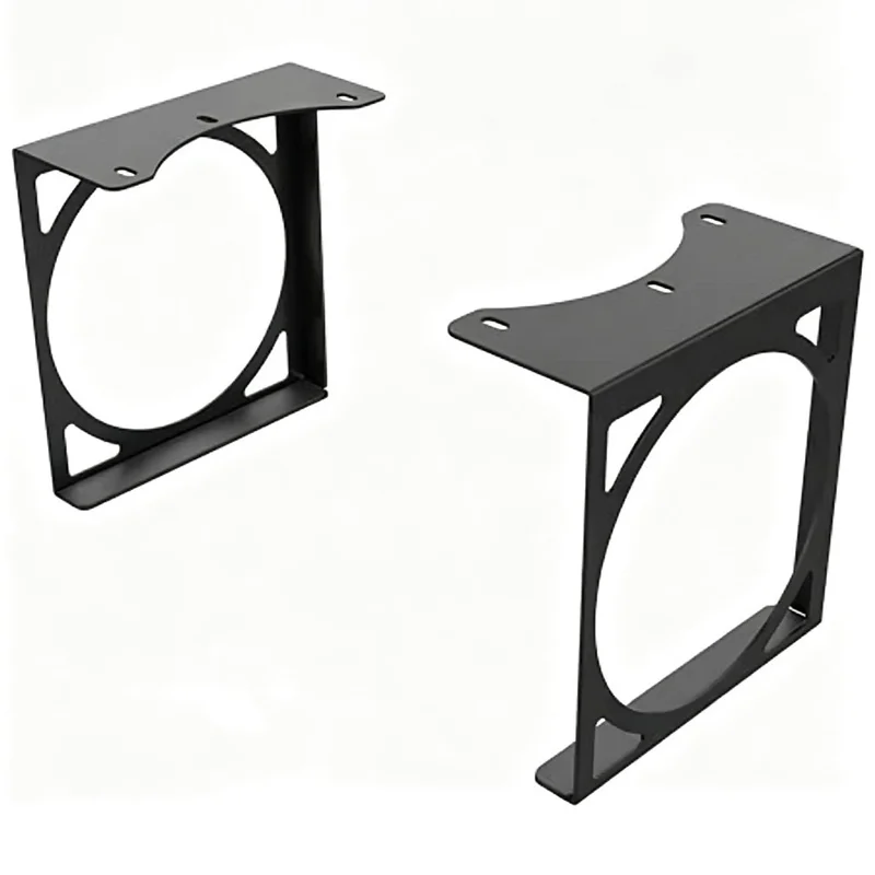 2 stk. under skrivebordsmontering til Xbox Series X, metalbeslag, skjult installation, skrivebordsstilling til spillekonsol - sort