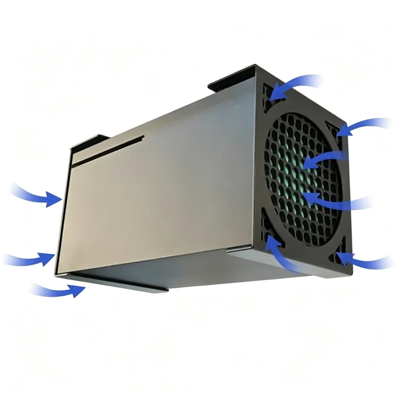 2 stk. under skrivebordsmontering til Xbox Series X, metalbeslag, skjult installation, skrivebordsstilling til spillekonsol - sort