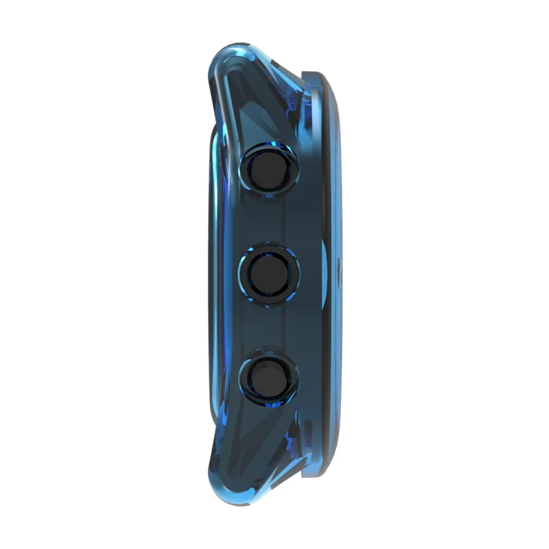 For Garmin Forerunner 170 / Forerunner 70 beskyttelsesdæksel mod støddæmpende TPU halvdækselramme - transparent blå