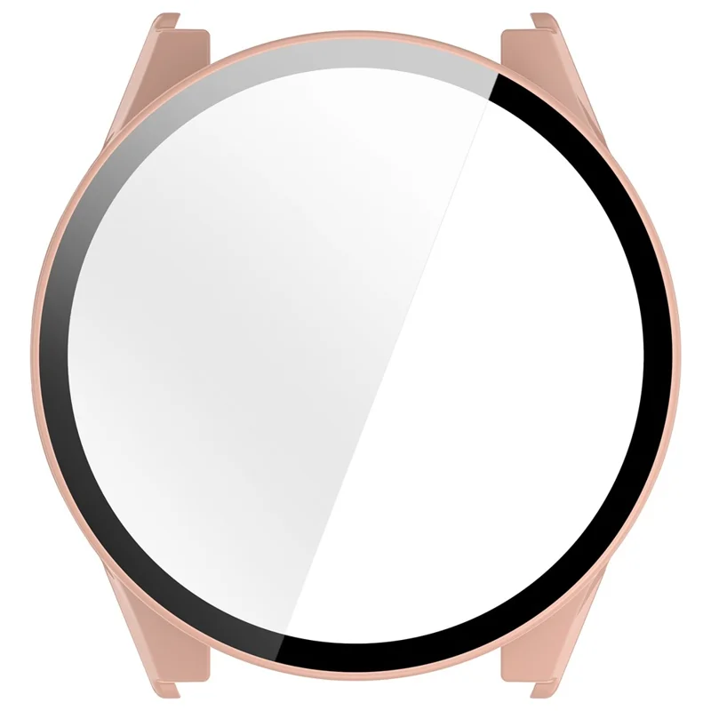 Hartschalen-PC-Uhrgehäuse für Garmin Forerunner 170 / Forerunner 70 mit Displayschutzfolie aus gehärtetem Glas - Rosa