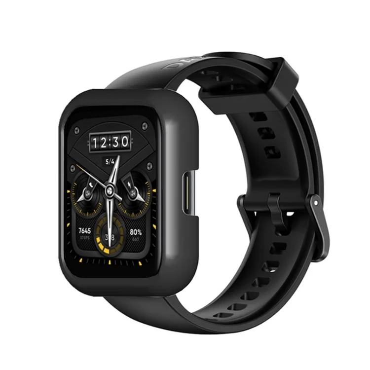 Solid Color PC Proctect Smart Watch Cover Для Realme Watch 2 Pro - Черный